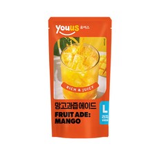 26 유어스 망고과즙에이드, 5개, 340ml