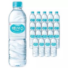 농심 백산수 유라벨 생수 물 500ml 20개