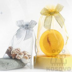 포장용 망사 주머니 선물포장망사주머니, 그레이 17x23