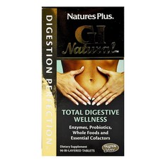 NaturesPlus 天然佳 酵素益生菌無麩質錠, 1罐, 90顆