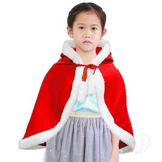 일안 산타 후드 망토 소형 어린이산타옷