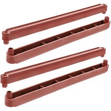 2개 세트 서랍 트랙 서랍 글라이드 레일 트랙 레일 서랍 가이드 풀 익스텐션 캐비닛 러너 서랍 슬라이드 키트 볼 베어링 서랍 슬라이드, 갈색, 23.50X1.60X1.40CM