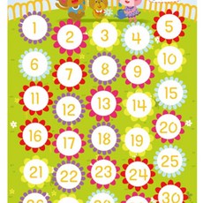 칭찬스탬프판 꽃 엄마칭찬