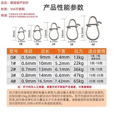 路亞增強葫蘆別針 不銹鋼漁具垂釣海釣配件, 1個, 新款3號增強別針,熱賣50枚盒裝