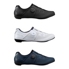 【單車元素】SHIMANO RC302 卡鞋 寬版設計 (黑/白/海軍藍), 黑色,41號