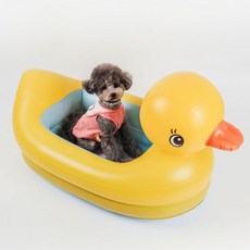 딩동펫 강아지 물놀이 동물튜브 애견 오리튜브