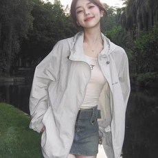 防曬衣女薄紗外穿夏季2025新款百搭寬鬆防紫外線薄款防曬服外套潮, 均碼