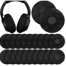 [수량한정! 대용량 커버 특가] 위생용 일회용 헤드셋 커버 헤드폰 보호 덮개 100p 호환 귀마개 쿠션 귀덮개 이어 패드 커버 pc방 병원 관공서 학원 교체용, 블랙, 100개, 헤드셋 위생커버 블랙