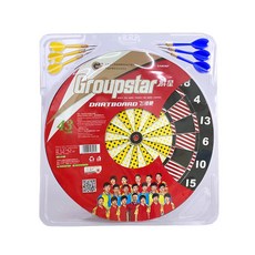 GROUP STAR 17吋雙面飛鏢靶, 1個