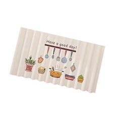 주방 정리 공간 절약 디자인 컬러풀 패턴 옷장 짧은 커튼과 호환되는 재사용 가능한 캐비닛 덮개 커튼