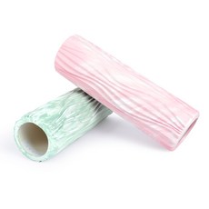 아리프 웨이브 마사지 폼롤러 45cm 스트레칭 마사지, 마블핑크, 1개