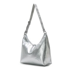 푸마 여성용 캣 슬라우치 호보 숄더백, OSFA, 실버
