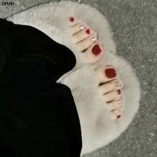 DFMEI 金屬鏡面腳趾指甲油高級顯白免烤快乾不可撕持久不掉塗手塗腳, 1個, 1g, 13酒紅色+42香檳金+亮油+卸甲巾:如圖