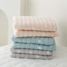 모달패드 강아지 몽이 모달100 사계절 슈퍼싱글 양면패드 어린이침구, 블루