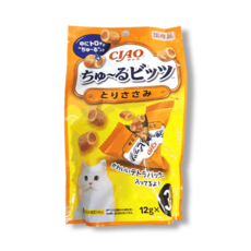 챠오츄르 이나바 고양이 츄르 비츠 CS-174 3p, 닭가슴살, 36g, 2개