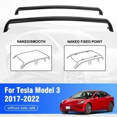 자동차 루프박스 캐리어 지붕 크로스 바 테슬라 모델 3 2017-2022 Y 2020-2024 용 루프탑 화물 랙, 1개, 01 for model 3