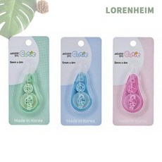 로렌하임 씨티라인 큐티 수정테이프 5mm6M 블리스터 24개입 씨티라인수정테이프