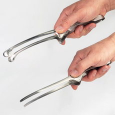 1+1 캠핑 요리핀셋 주방 고기 스텐 304 집게 세트, 원형   원형, 1세트, 원형 1개 +  원형 1개