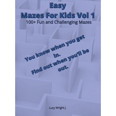 Easy Mazes For Kids Vol 1: 100+ Fun and Challenging Mazes Hardcover, Smart Draw America, English, 9781801763042