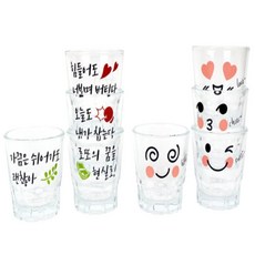 소주잔4p 예쁜소주잔, 샐러리 소주잔4p, 4개