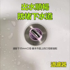 臉盆落水頭 過濾網 按壓式濾網, 1個