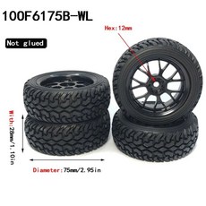 YSIDO 1/12 1/14 버기 타이어 휠 림 HSP 94177 Wltoys 144001 124018 124019 124017 124016 RC 자동차 12mm 육각 4 개, 106175B-WL