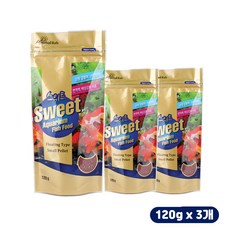 [초록끈] 스위트 아쿠아리움 피쉬푸드 120g 3매입, 1세트