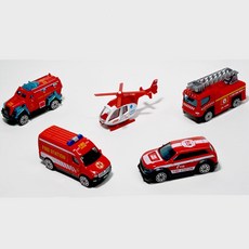 유치원남아 가성비 미니 소방차5종세트 119 필수템 멋진 대근육, 1개