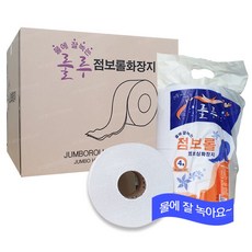 룰루 점보롤화장지 16롤 2겹 140M 대용량 물에잘녹는화장지, 1개