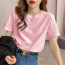 해피유통 2026 여름 여성용 반팔 티 데일리 루즈핏 캐주얼 반팔 여름 프리사이즈