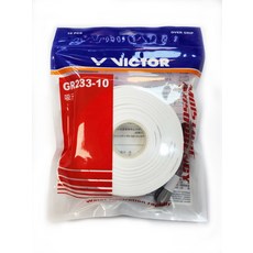 VICTOR GR233-10吸汗握把布，10入裝，超強吸水性，舒適止滑，多色可選, 白, 10PCS