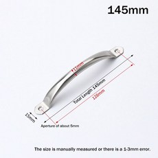 2개입 스테인리스 스틸 다용도 보드 손잡이 서랍 주방 손잡이 속이 가구용 캐비닛 하드웨어 트레이, 145MM(11mm)
