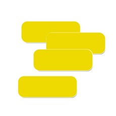 테트라 자석보드 사각 육각헥사 교구 수업 회의 오피스 사무 문구 용품, 사각 테트라 노랑(158554)