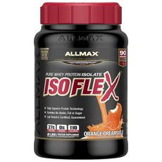ALLMAX Isoflex乳清蛋白粉, 橙色夢幻棒, 1入, 907克