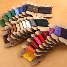 가죽공예 실 초사 폴리에스터 왁스 코팅 초실 실팔찌 매듭끈 DIY 150D 30미터, 1개, (11)연한 커피