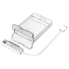 인네트워크 외장하드 케이스 2.5형 USB3.0 to SATA 컨버터 화이트 IN-325WH