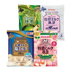 유하미카쿠토 토쿠노 밀크 (밀크캔디+마차캔디+모모캔디+시오캔디) 캔디 세트, 1개, 115g