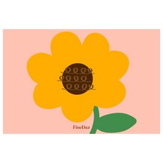 파인다즈 블레싱 빨아쓰는 규조토 발매트, 해바라기 커브