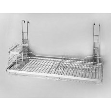 易利 軌道配件 碗盤架 調味紙巾架 鍋蓋架 刀具砧板架 廚房收納, 1個, 碗盤架-(賣家宅配)