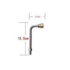 효율적인 클리닝를 1/4인치 연결 기능이 압력 와셔 연장 로드 랜스 세트 4000PSI 스프레이 건, [06] 90 degree Short, 1개