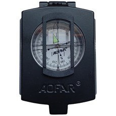 오파 AOFAR AF-4580 초정밀 군용 나침반 등산 캠핑, 검정색, 1개