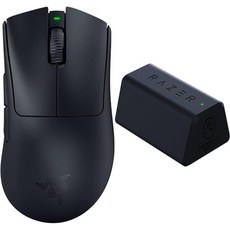 【세트 구입】Razer DeathAdder V3 Pro 게이밍 마우스 무선 63g 90시간의 연속 구동 + HyperPolling Wirele, 01 블랙, 04 유선 (구 모델)
