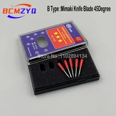미마키 플로터 커터 나이프 시멘트 카바이드 블레이드 커팅 밀링 조각 도구 30 45/60 5 개, 02 B  Type 45Degree