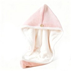 DOUBUYONGYI 헤어 드라이 타월 헤어드라이 캡 헤어 타번 마이크로파이버 흡수·속건 마시멜로 같은 촉감 푹신하고 쫄깃한 카라리데이 단품