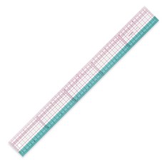 KEARING 옷 패턴 자 1.2mm 두꺼운 자 패턴 그레이딩 자 그레이딩 자 의류제작 도구 패션디자인 도구 재봉자 판본 자 재봉용 자 양면인쇄 밝은어두운천 모두 선명한색상, 1개, 50cm (8050B)