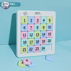 겸용 화이트보드 자석 숫자 슬라이딩 퍼즐, 5계 25칸-화용도(그림판포함/스크래치펜 증정), 1개