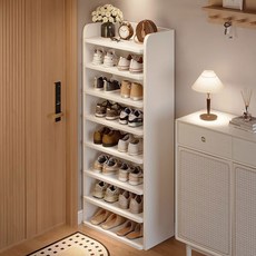 다용도 슬림 현관 틈새 신발장 정리대, 8단, 42cm