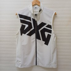 매장판 PXG 골프 얇은 메쉬 바람막이 조끼 남성 L 흰색 스판 거의새것 구제매니아