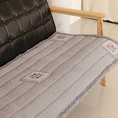 일자누빔 자수먹색 쇼파패드 (3인 4인 돌쇼파)