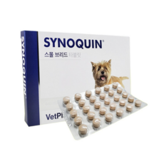 [벳플러스] 사이노퀸 스몰브리드 소형견 30정(알약) 반려견 관절보조제 오메가3지방산, 30정, 뼈/관절강화, 1개